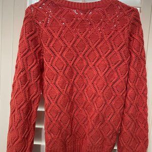 Loft Long Sleeved Salmon Sweater
